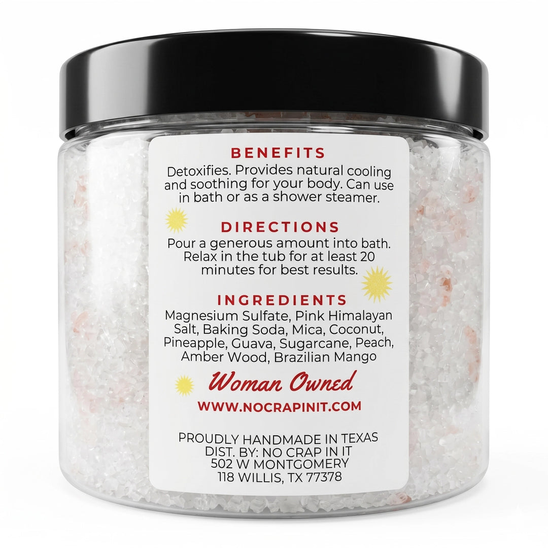 Magnesium Bath Soak - Paradise by No Crap In It (PREORDER: Ships in 2-3 Weeks)