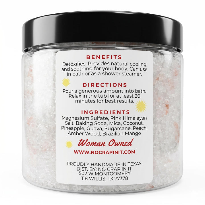 Magnesium Bath Soak - Paradise by No Crap In It (PREORDER: Ships in 2-3 Weeks)