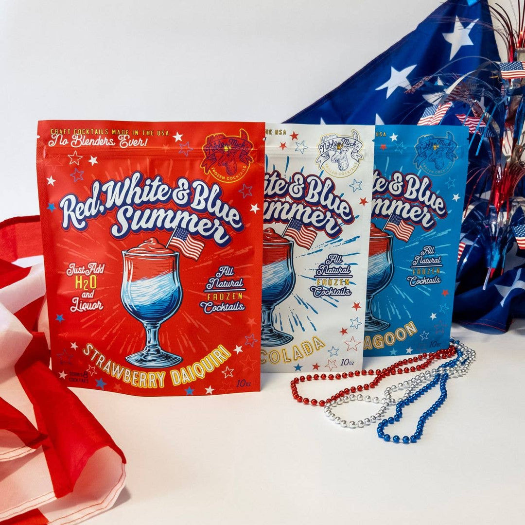 Red, White & Blue Summer - Blue Lagoon Frozen Cocktail