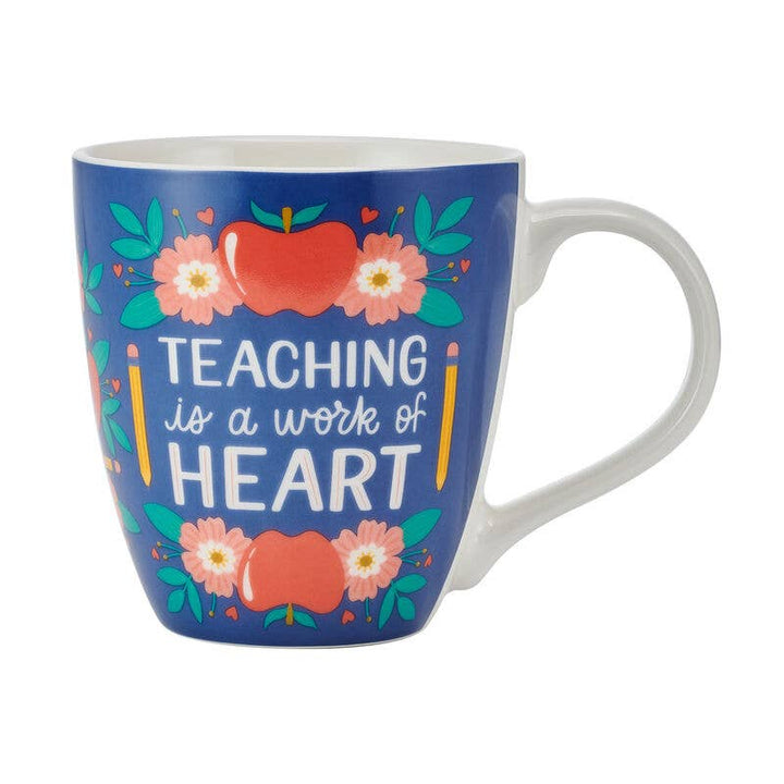 'Teaching Is A Work Of Heart' 18oz Mug