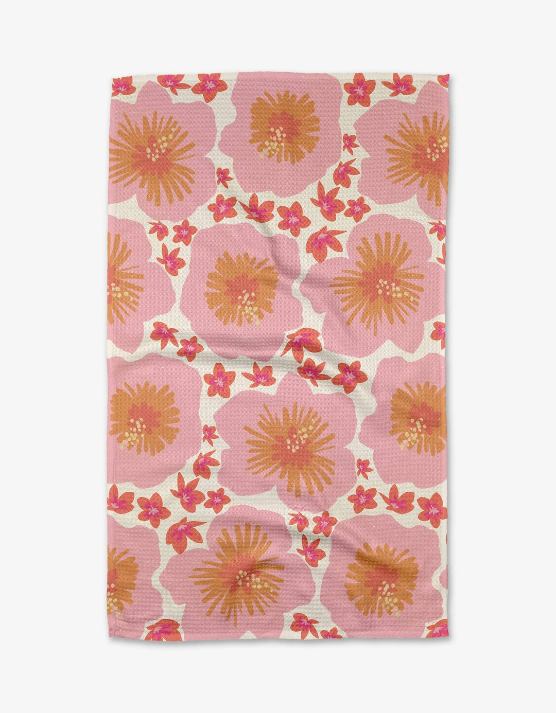 Hibiscus Sunset Tea Towel by Geometry