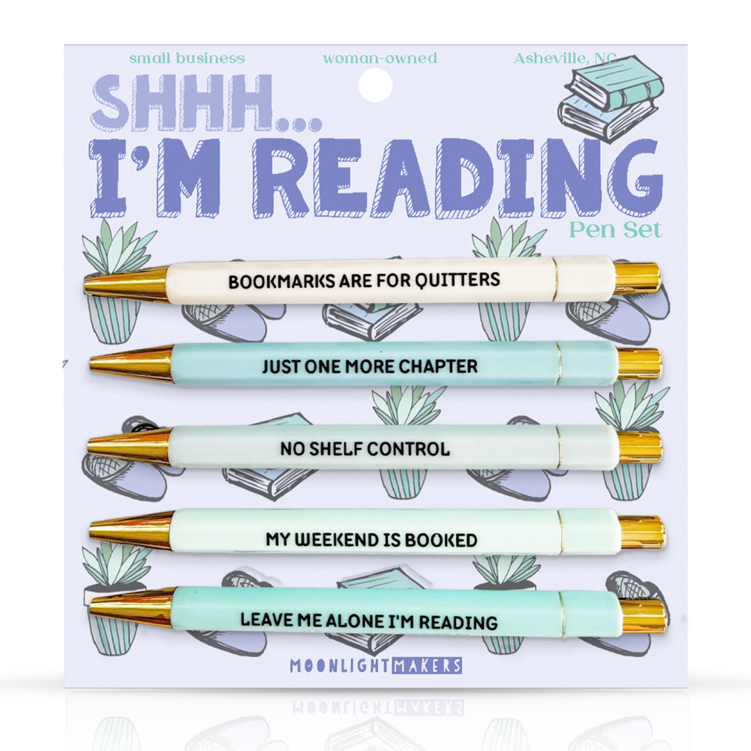 'Shh, I'm Reading' Pen Set