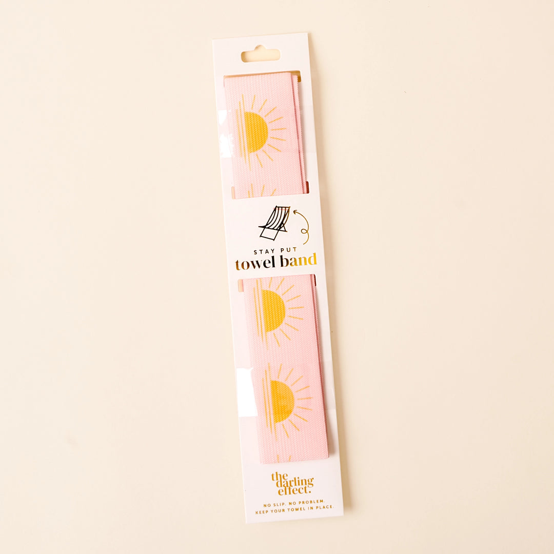 Sunshine Yellow Stay-Put Towel Band by the Darling Effect