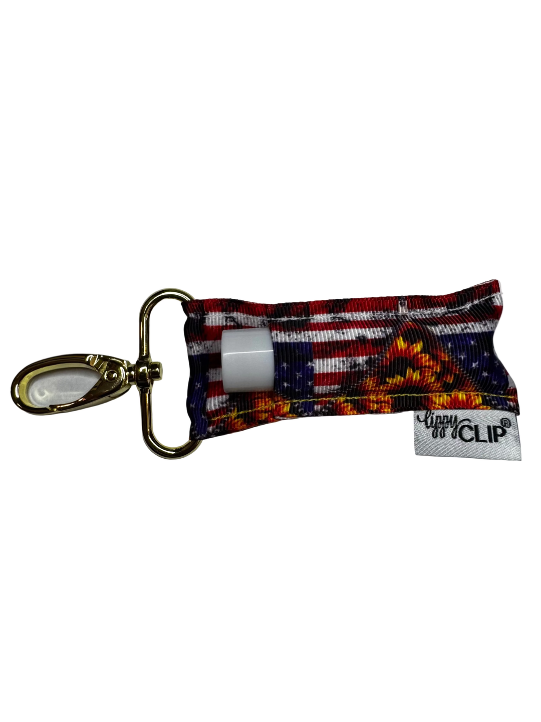 Flag and Sunflowers LippyClip® Lip Balm Holder (PREORDER: Ships in 2-3 Weeks)