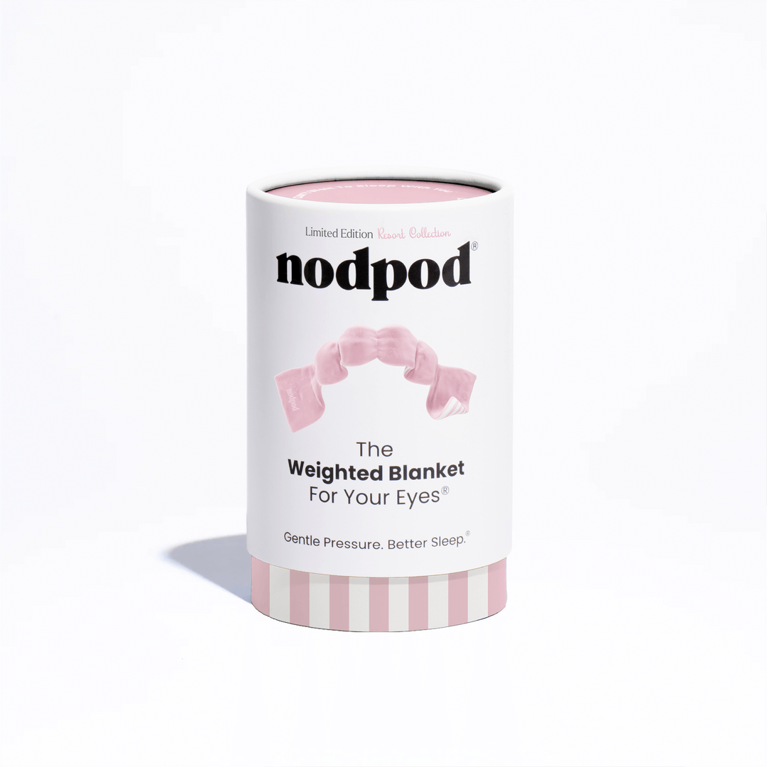 Weighted Sleep Mask - Pink Cabana by nodpod
