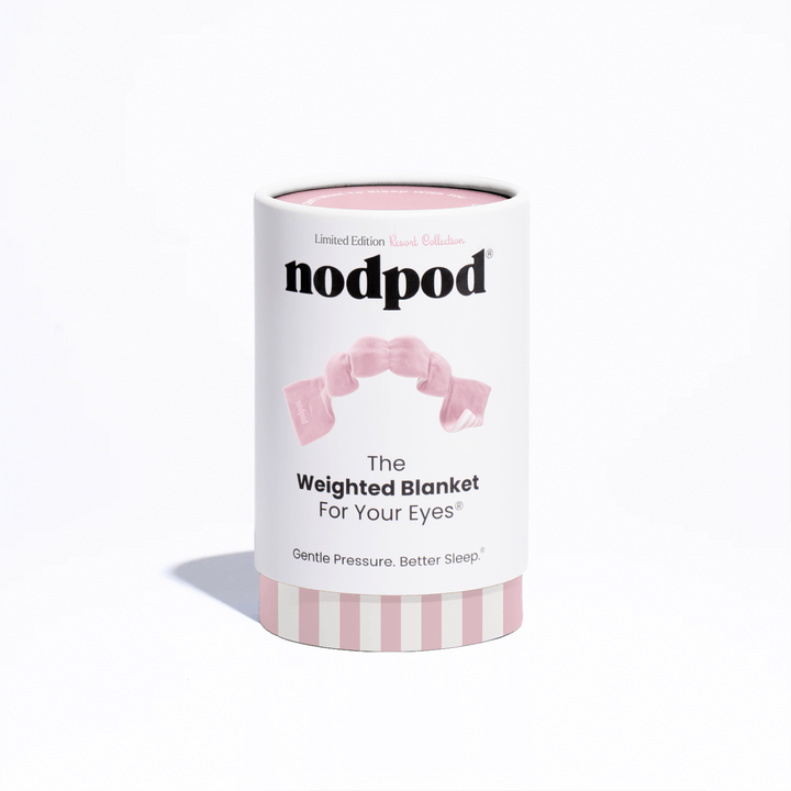 Weighted Sleep Mask - Pink Cabana by nodpod