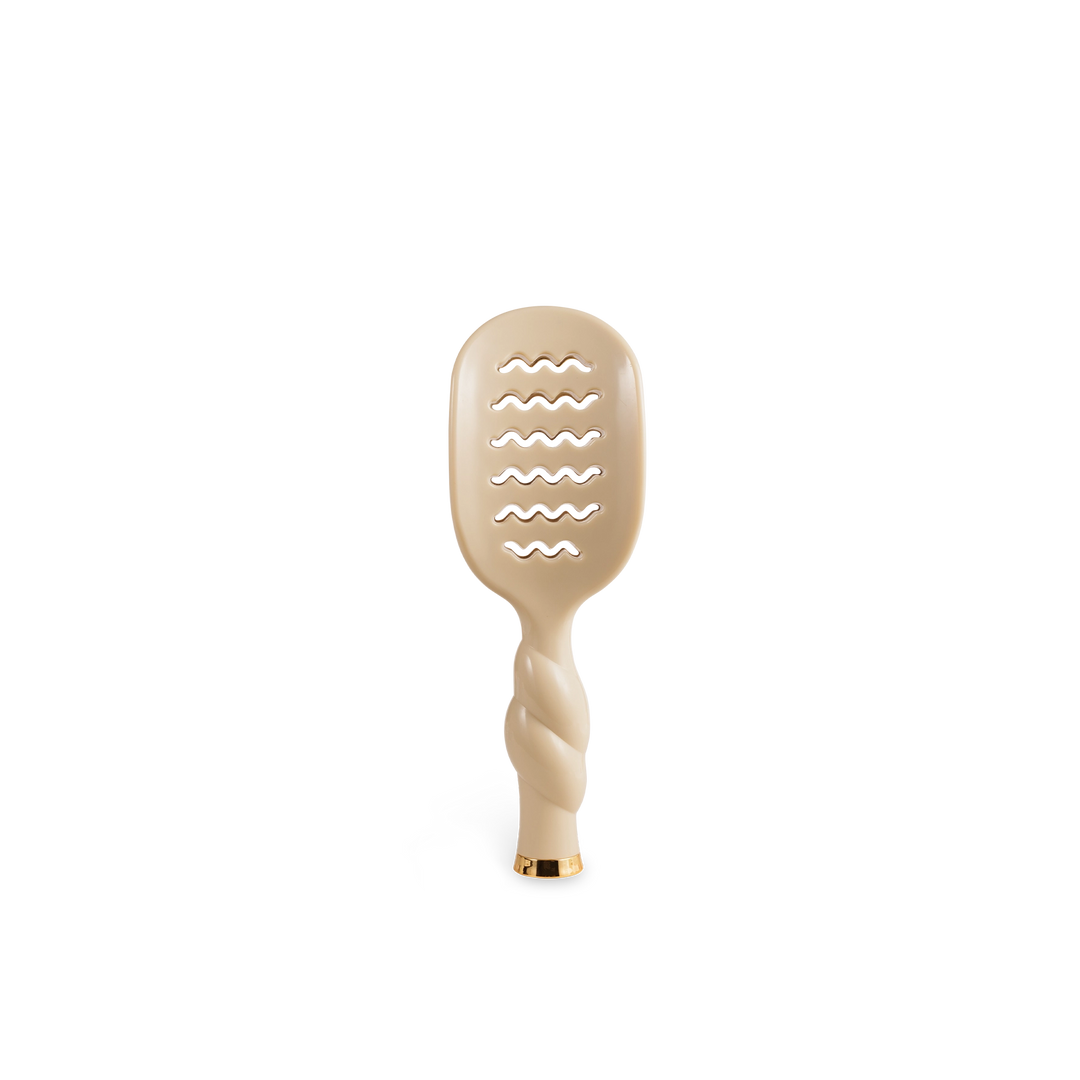Mini Tan Vented Hair Brush by Teleties