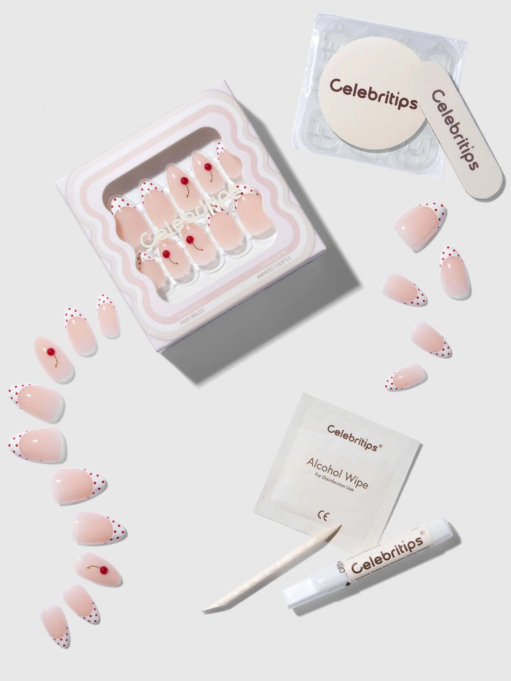 Cherry Pie Press-On Nails by Celebritips