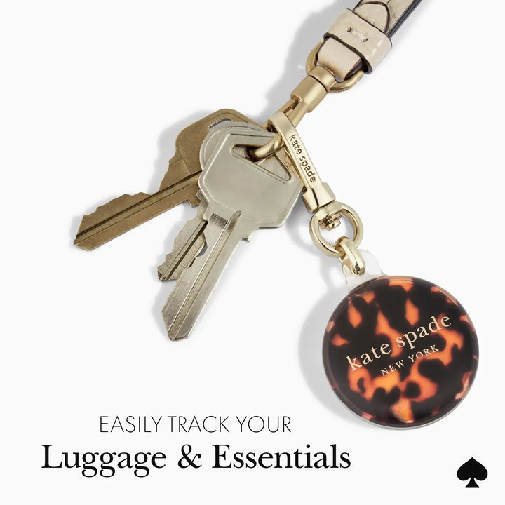 PREORDER: AirTag Keychain Case - Kate Spade Tortoise by Case-Mate (Ships in 2-3 Weeks)