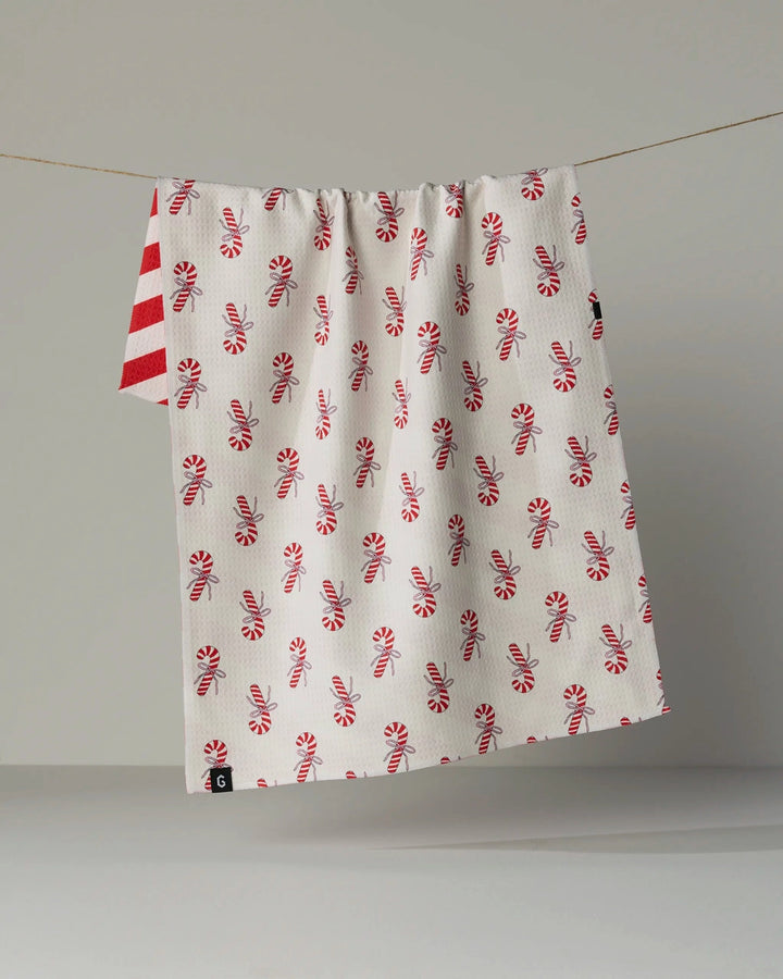 Peppermint Lane Luxe Kitchen Towel by Geometry