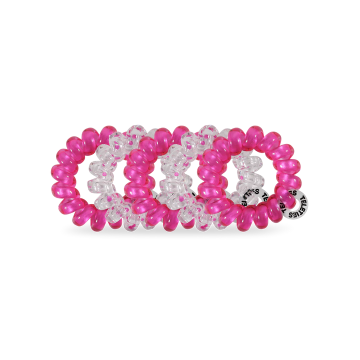 Teleties Hair Tie - Tiny Band Pack of 5 - Flirt Alert