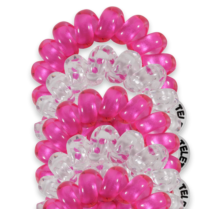 Teleties Hair Tie - Tiny Band Pack of 5 - Flirt Alert