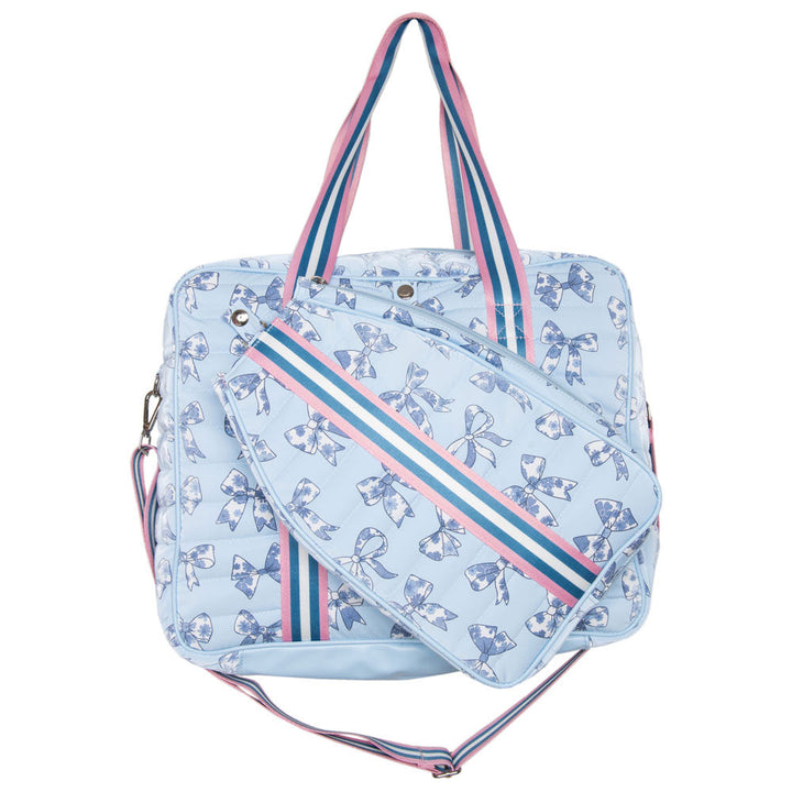 Toile Coquette Bows Pickleball Bag  By Katydid (Ships in 2-3 Weeks)