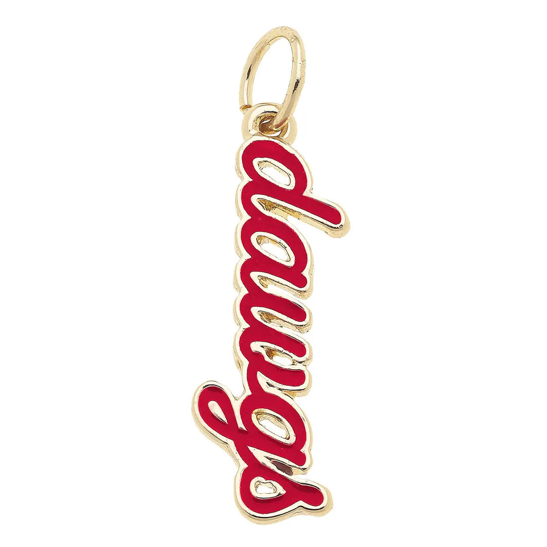NCAA Enamel Script Charm By Canvas