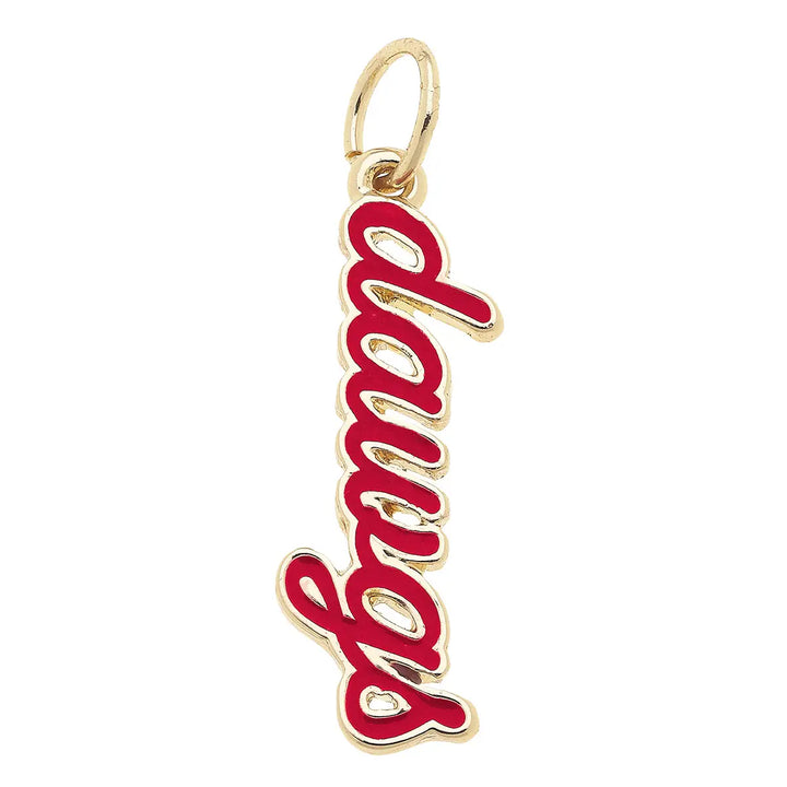 NCAA Enamel Script Charm By Canvas