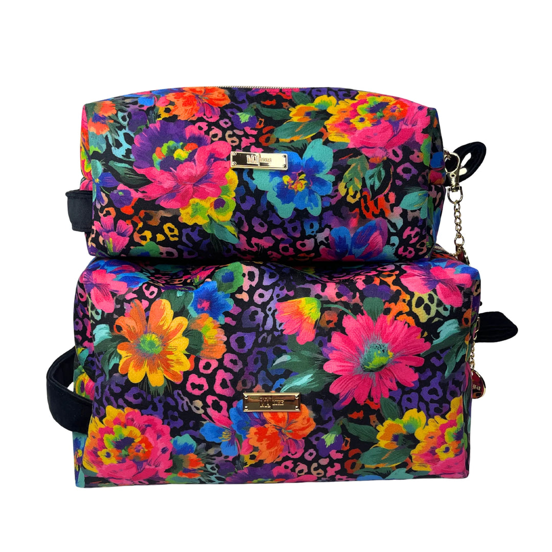 Happy Hour Flower Bobbie Bags by Makeup Junkie (Ships in 3-4 Weeks)