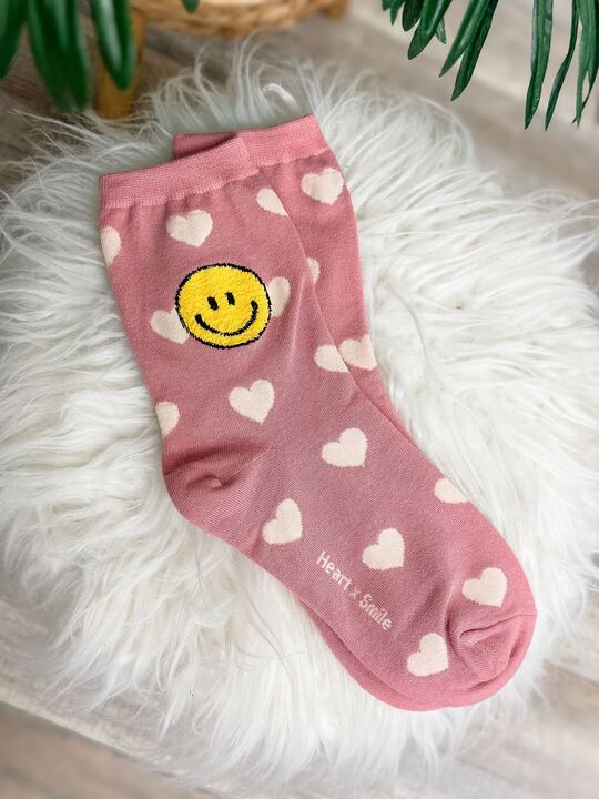 Happy Printed Crew Socks