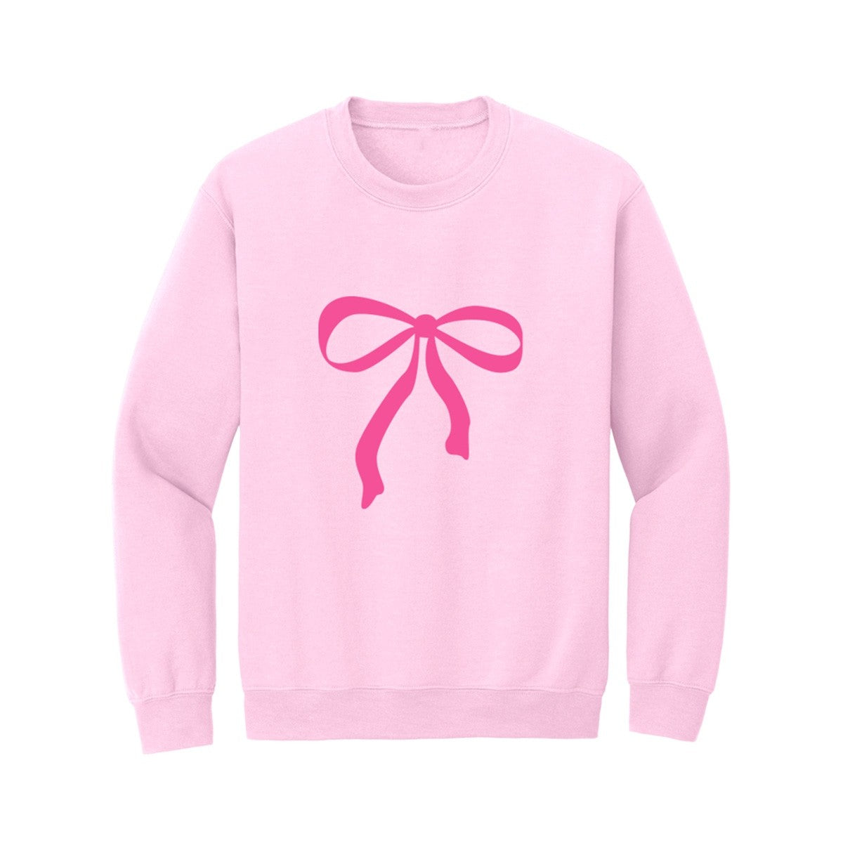 Hot Pink Bow Sweatshirt