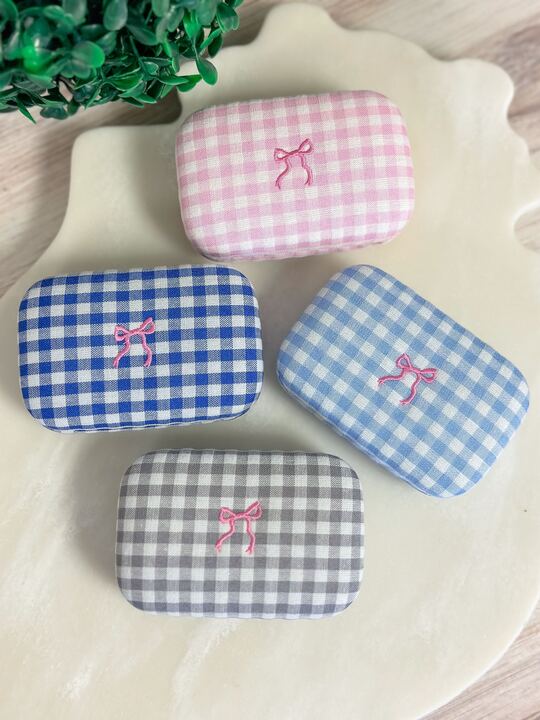 Small Gingham Accessory Cases by Simply Southern