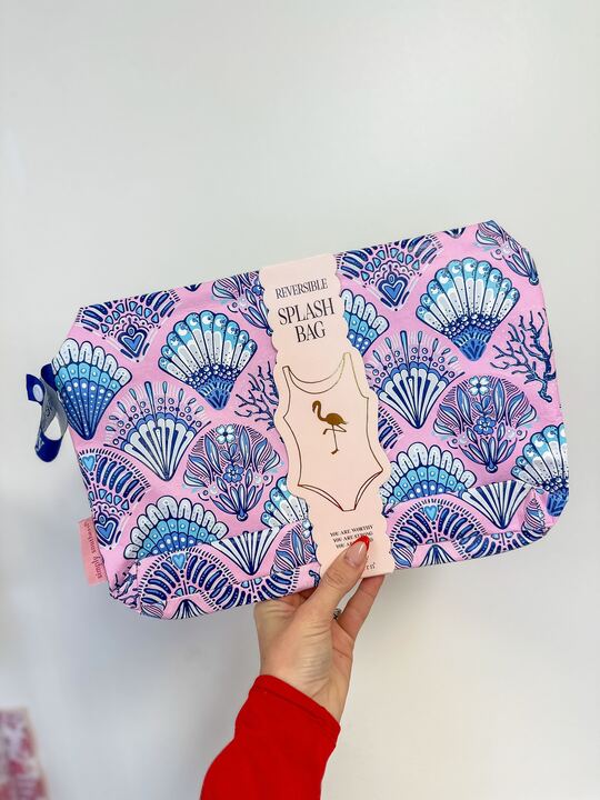 Scallop Shell Splash Bikini Bag by Simply Southern