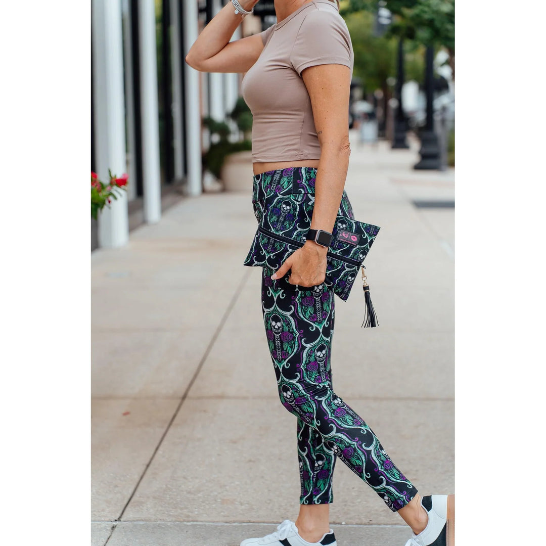 Makeup Junkie x Julia Rose: Midnight Manor Leggings + Medium Flat Bag (Shipping Late September)