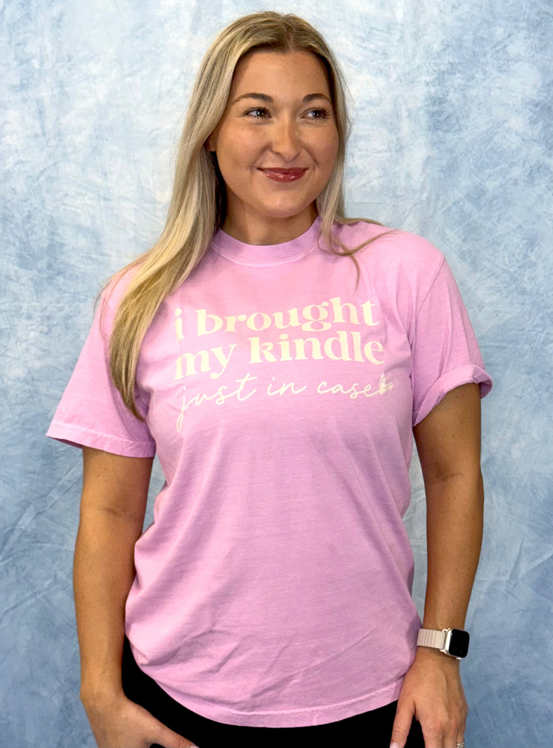 I Brought My Kindle Just in Case Tee by Festivitees (Ships in 3-4 Weeks)