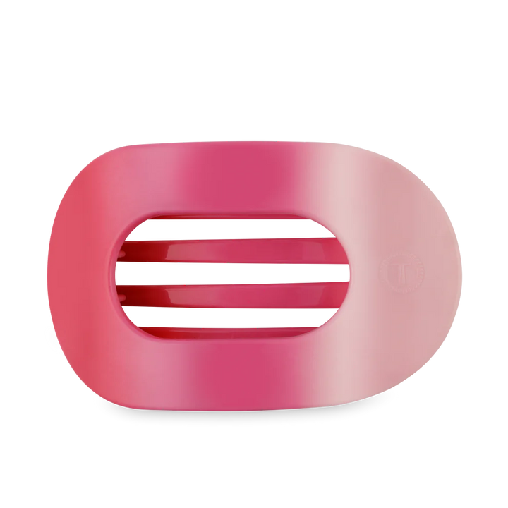 Large Teleties Flat Oval Clip - Kiss & Tell (Ships Next Week)