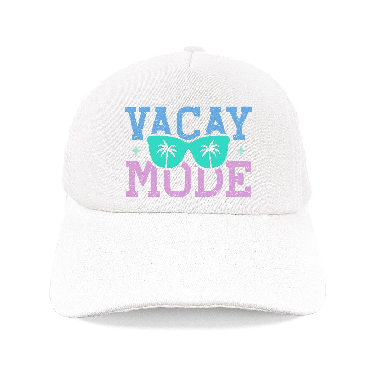 Vacay Mode White Trucker Hat (Ships in 1-2 Weeks)