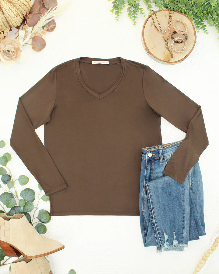 Larissa Long Sleeve - Brown