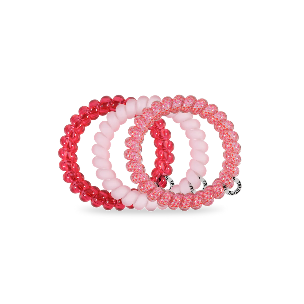 Teleties Hair Tie - Small Band Pack of 3 - Love you, Mean It!