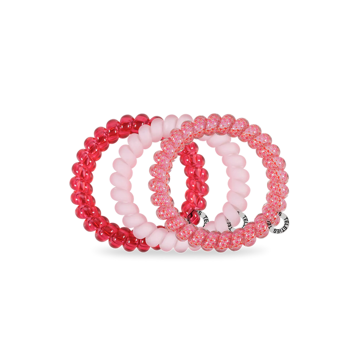 Teleties Hair Tie - Small Band Pack of 3 - Love you, Mean It!