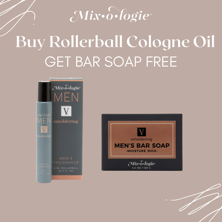 Rollerball Cologne for Men (5 mL) with Free Bar Soap by Mixologie (SEPT ARRAY: Ships in 2-3 Weeks)