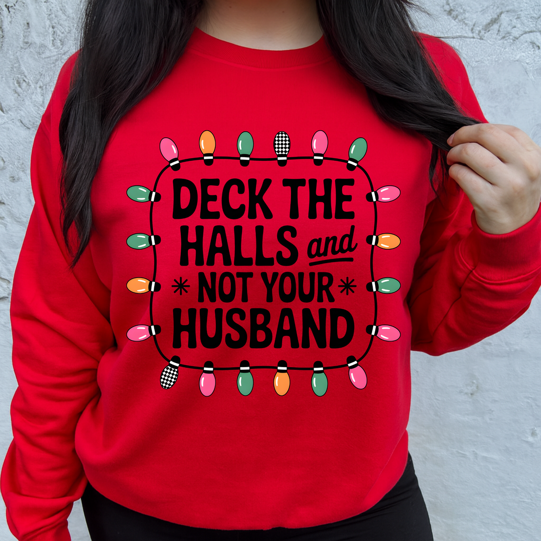 Deck The Halls Graphic Sweatshirt by Festivitees (Ships in 3-4 Weeks)