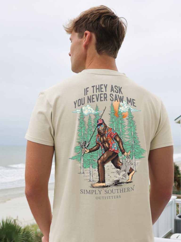'You Never Saw Me' Bigfoot Short Sleeve Men's Tee by Simply Southern
