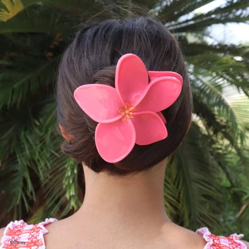Large Teleties Flat Shaped Clip - Moana Flower