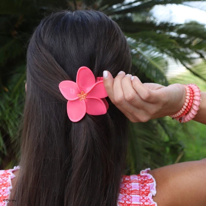 Small Teleties Flat Shaped Clip - Moana Flower