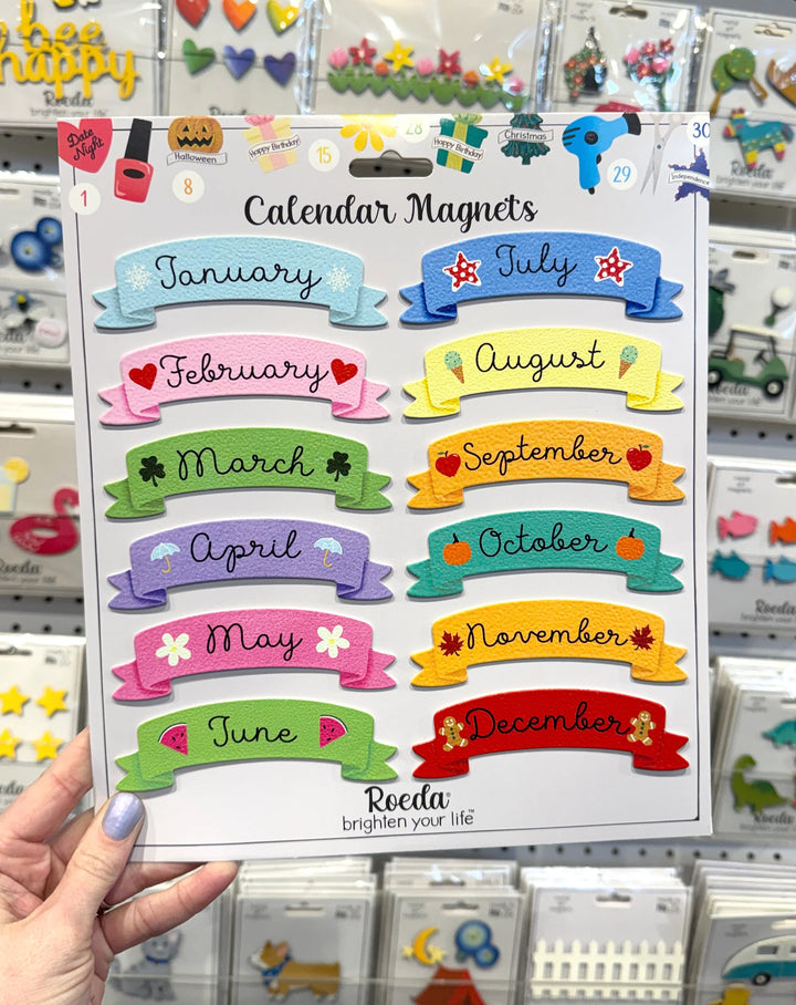 Month Banner Magnet Set by Roeda (LIVE BOX: Ships in 3 Weeks)