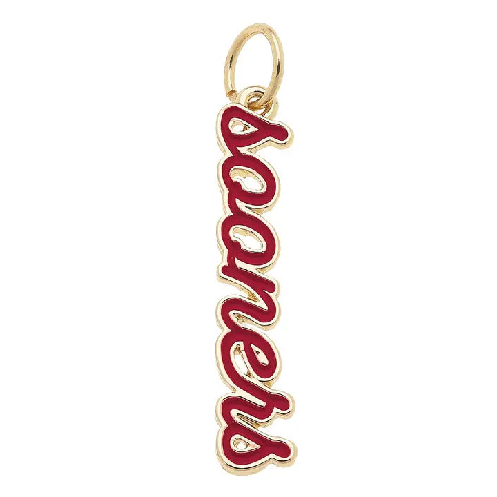 NCAA Enamel Script Charm By Canvas