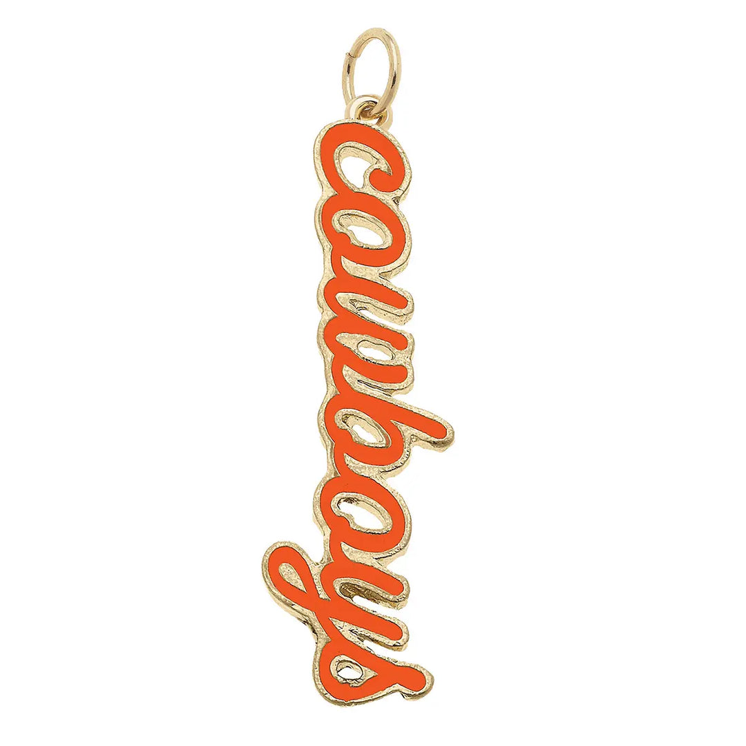 NCAA Enamel Script Charm By Canvas