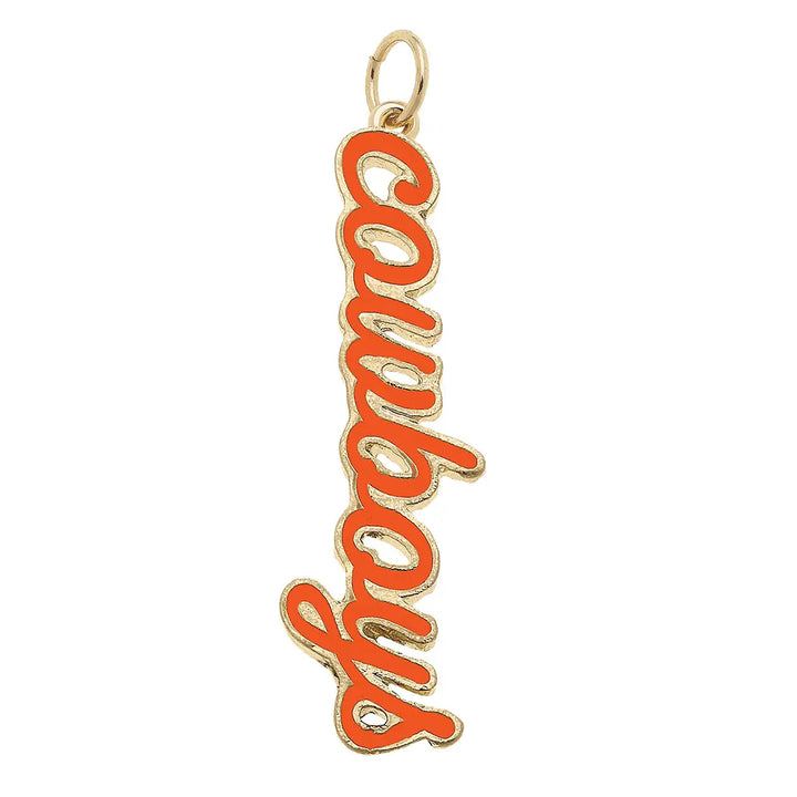 NCAA Enamel Script Charm By Canvas