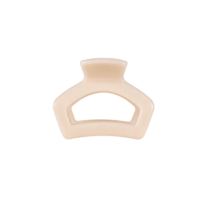 Petite Teleties Open Claw Clip - Almond Beige