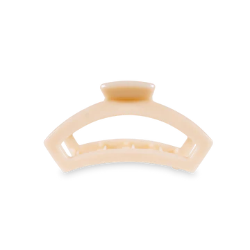 Small Teleties Open Claw Clip - Almond Beige