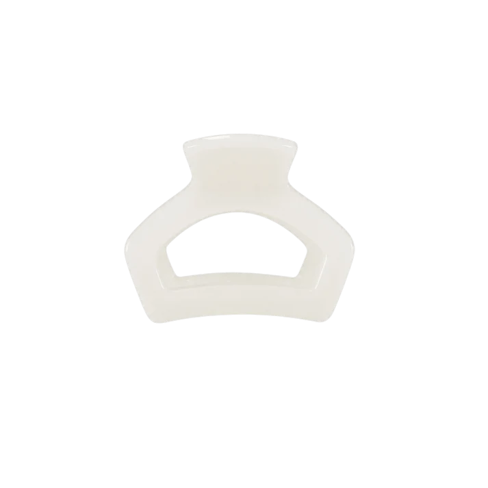 Petite Teleties Open Claw Clip - Coconut White