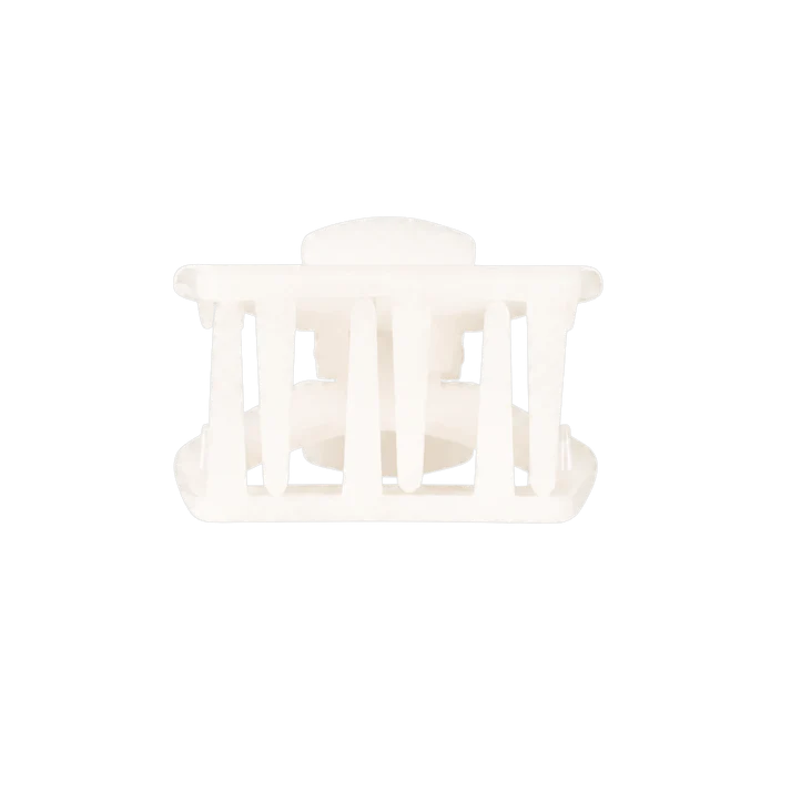 Petite Teleties Open Claw Clip - Coconut White
