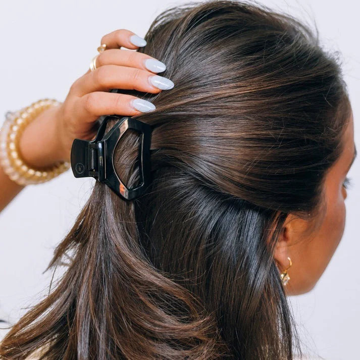Petite Teleties Open Claw Clip - Jet Black