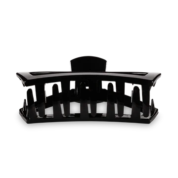 Small Teleties Open Claw Clip - Jet Black