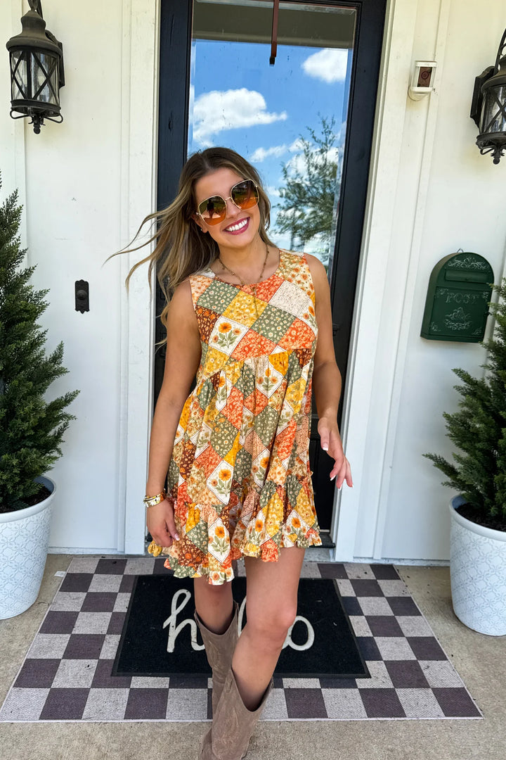 PREORDER: Harvest & Gingham Dress By Blakeley (Ships in September)