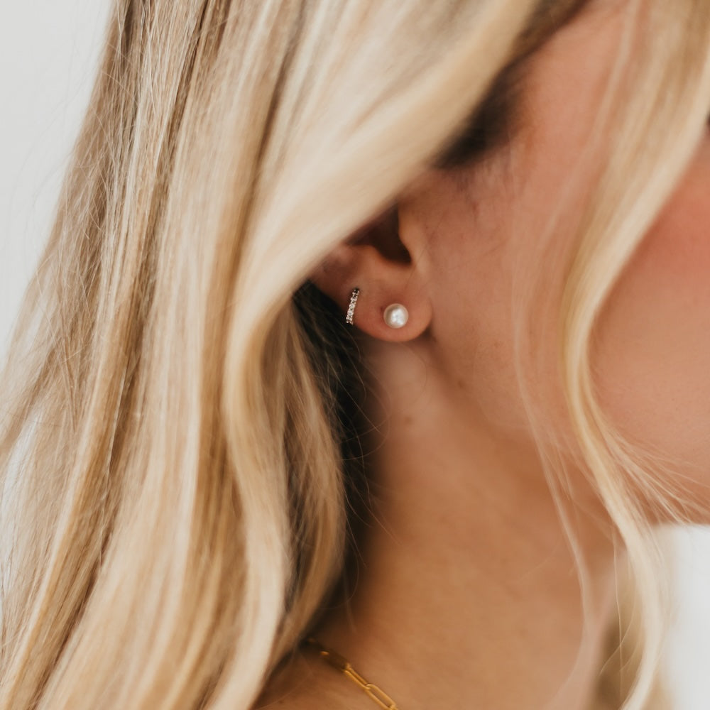 Perfection Pearl Stud Earrings-Earrings-Pretty Simple