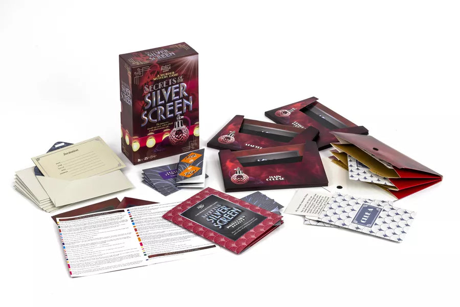 Secrets of the Silver Screen Murder Mystery Board Game