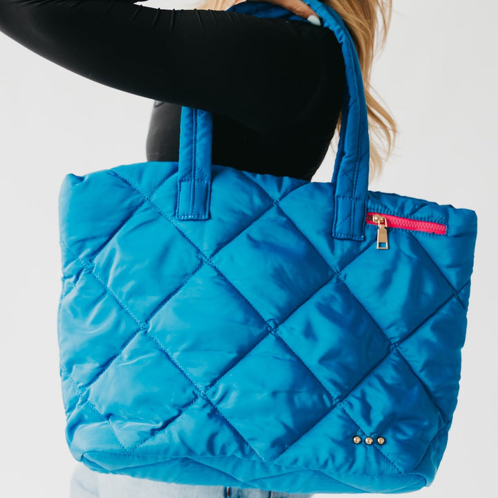 JAN ARRAY: Presley Puffer Quilted Tote Bag With Pouch - ARRAY SPECIAL By Pretty Simple (Ships in 2-3 Weeks)